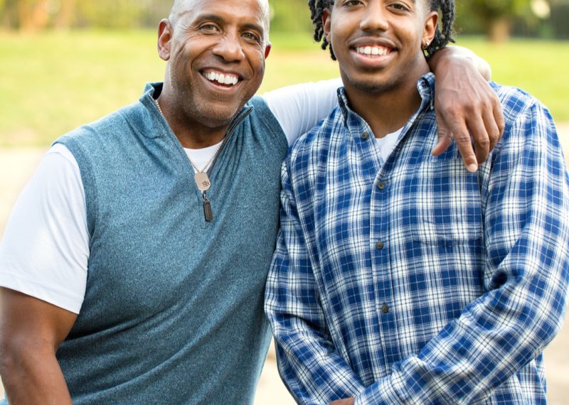 father son 3 necklace on dad_INSTA
