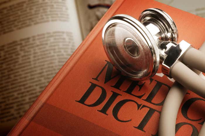 Stethoscope on Medical Dictionary
