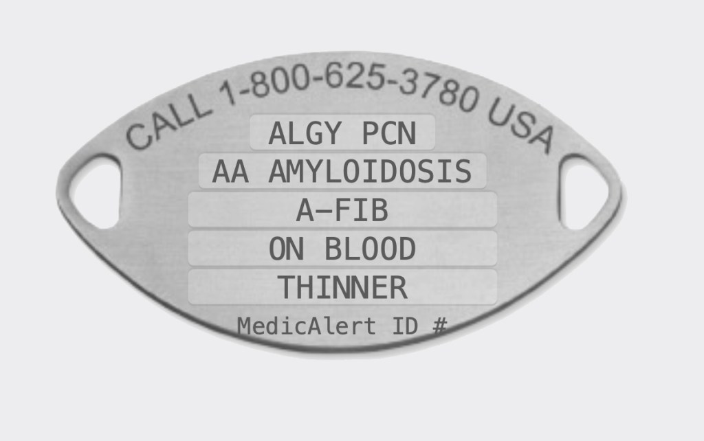 medical IDs for amyloidosis