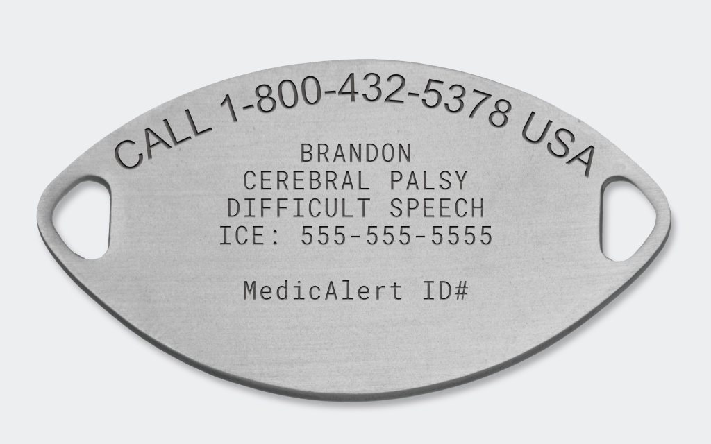 medical IDs for cerebral palsy