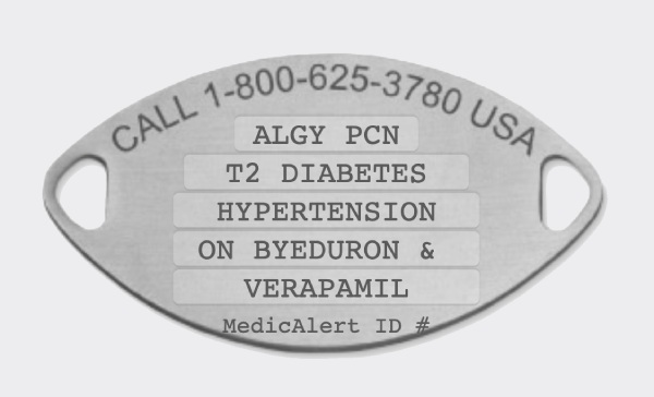 medical IDs for diabetes