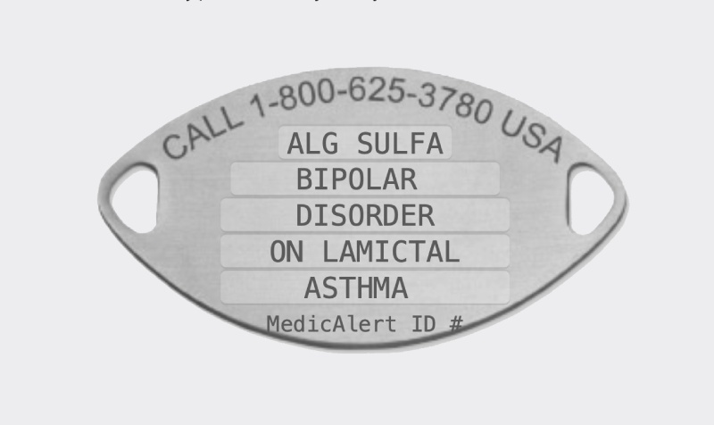 medical IDs for mental health