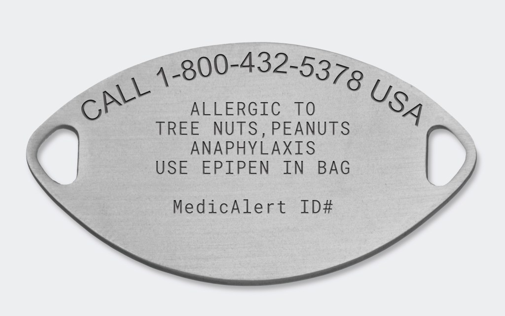 medical IDs for nut allergies (5)