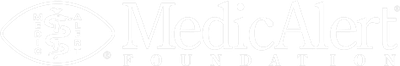 MedicAlert Foundation White Logo