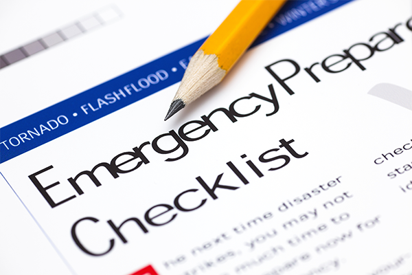 emergency preparedness plan checklist